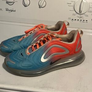 Nike Air Max 720 Blue and Orange Sneakers